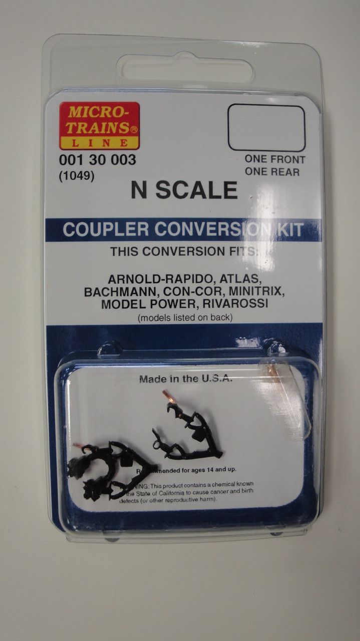130003 Rivarossi/Arnold, Atlas Coupler Conversion -- Fits S2 Switcher &amp; Atlas/Roco GP9, GP30, F9A, E7A, Davenport &amp; 0-6-0 Switchers