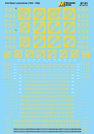 8791 Erie Steam Locomotives 1930-1950 HO