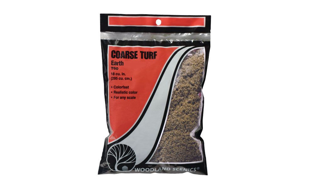 T60 Coarse Turf Bag, Earth/18 cu. in.