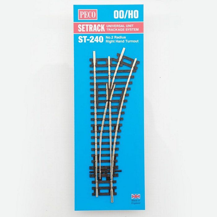ST240 Code 100 Insulfrog 2 Right-Hand Turnout HO