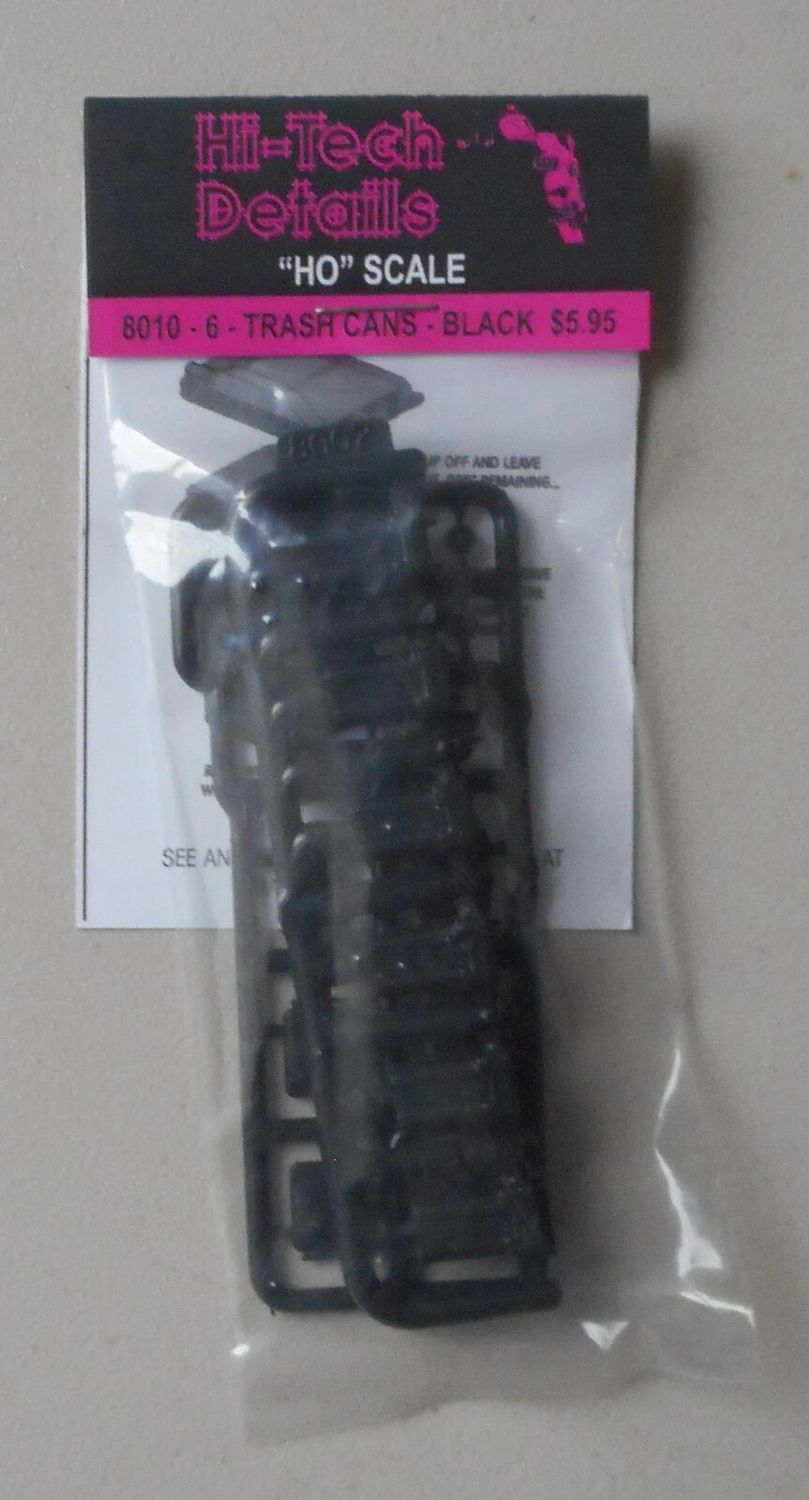 8010 96-Gallon Wheeled Trash &amp; Recycling Bin Black pkg(6) Kit HO