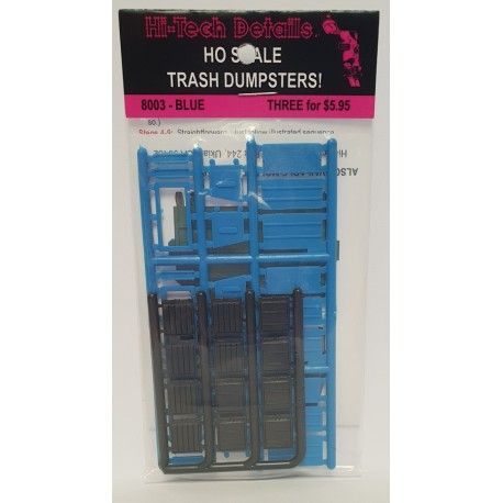 8003 Trash Dumpsters - Blue HO