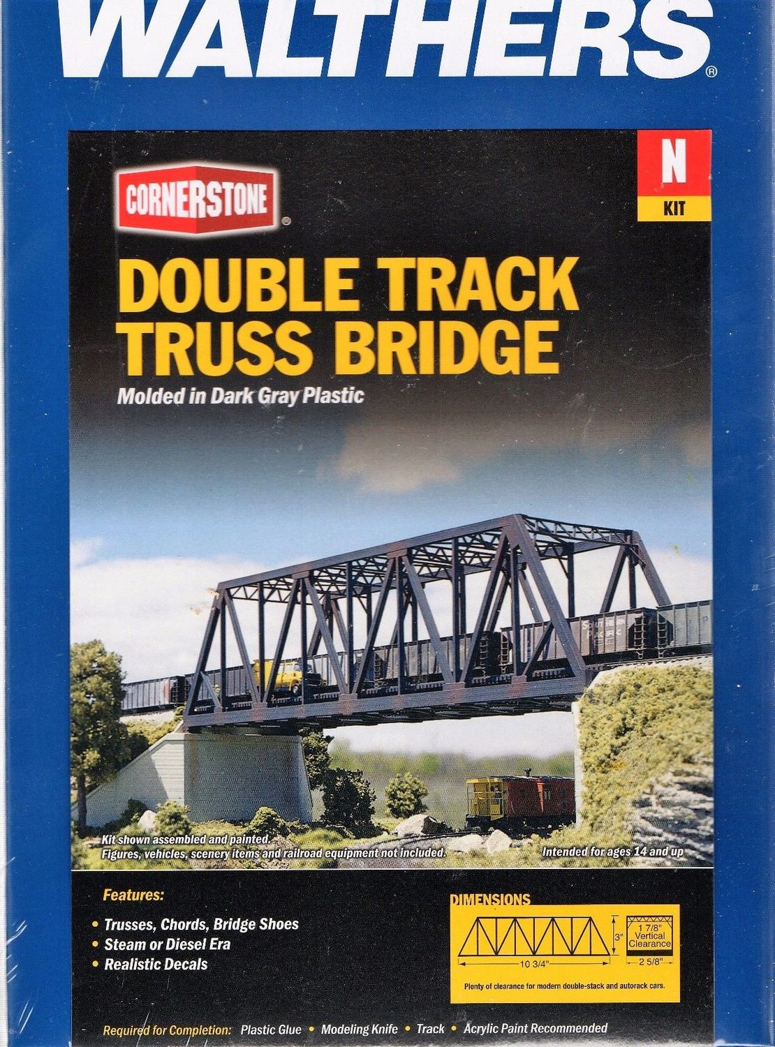 3242 Double-Track Truss Bridge -- Kit N