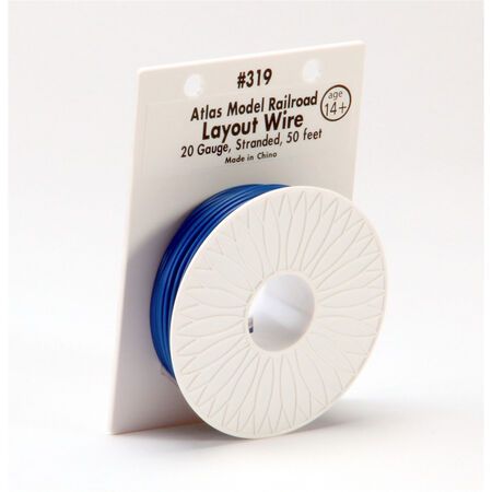 319  50' Stranded Wire, 20 Gauge/Blue