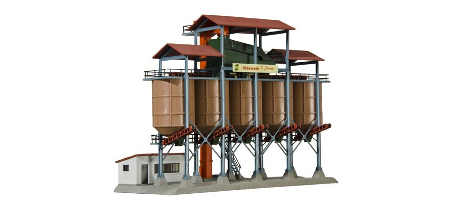 39805 30 Years Kibri - Construction - Gravel Works -- 10-13/16 x 4-13/16 x 8-3/8"  27 x 12 x 21cm