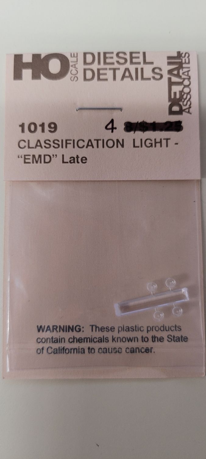 1019 Classification Light, EMD Late - HO