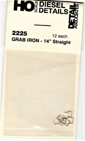 2225 Grab Iron, 14" Straight - HO
