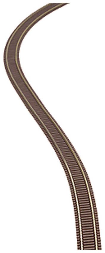 2000  Code 55 Track w/ Nickel-Silver Rail/Brown Ties Flex Track 30" long  N