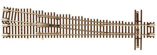 2053 Code 55 #7 Turnout, Nickel-Silver Rail, Brown Ties N