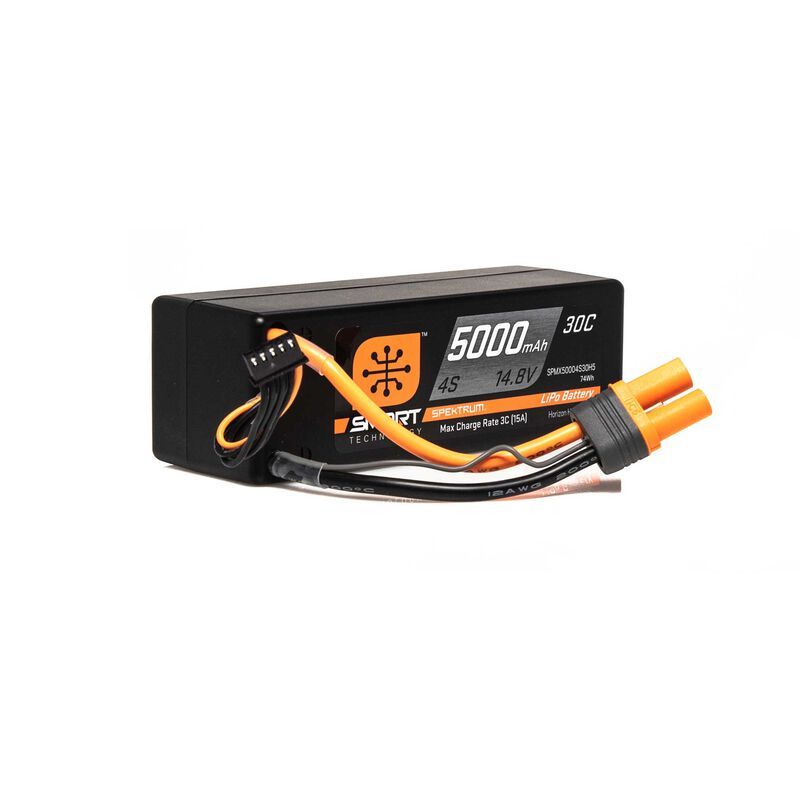 SPMX50004S30H5 14.8V 5000 mAh 4S 30C Smart LiPo, Hardcase, IC5