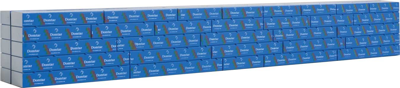 3152 Wrapped Lumber Load for Walthers 72' Centerbeam Flatcar Domtar HO
