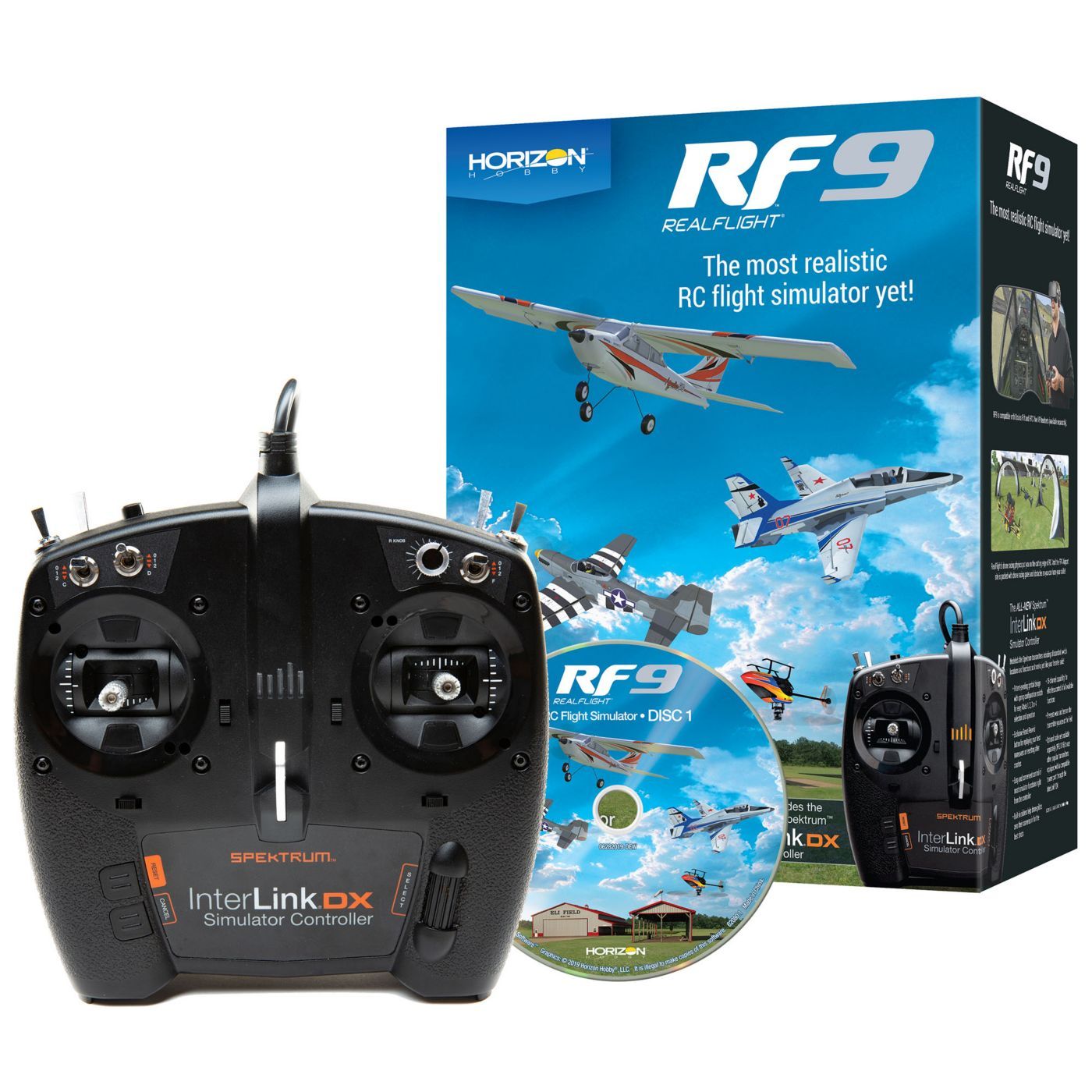 1100 RF9 Flight Simulator with Spektrum Controller