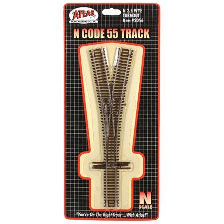 2056 Code 55 2.5 Wye Turnout w/Terminal Joiners N