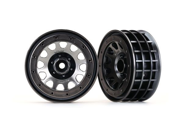 8171 Wheels, Method 105 2.2' (black chrome, beadlock) (beadlock rings sold separately)