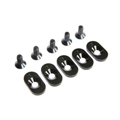 252099 Engine Mnt Insert &amp; Screws, BLK, 18T (5): 5ive-T 2.0