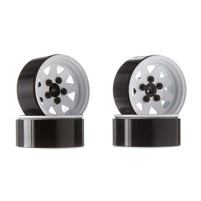 ZW0127 5 Lug Wagon 1.9 Steel Stamped Beadlock Wheels Wht