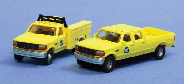 1992 Ford F Series Crew Cab Pickup and Service Truck Set - Assembled