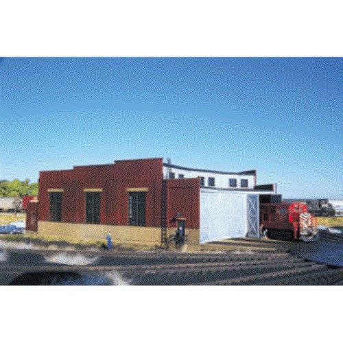 709 3-Stall Roundhouse (15 Degree Stalls Fit #150-305, Sold Separately) -- 14-3/8 x 15 x 4-5/8"  35.9 x 37.5 x 11.5cm