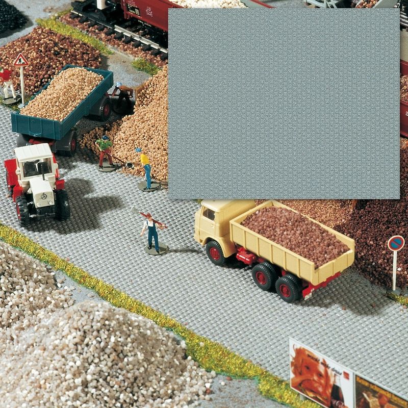 Flexible Roadway - Cobblestone -- 22-3/8 x 13-3/16"  56 x 33cm (gray)