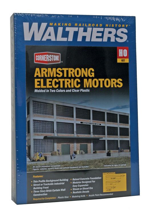 3172 Armstrong Electric Motors Background Building -- Kit HO