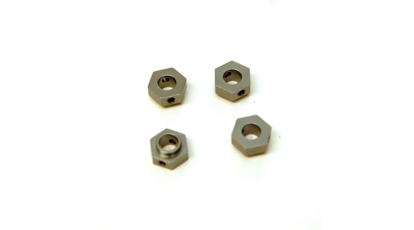 8269 Alum Wheel Hex Adapters (4) : TRX-4 ,GunMetal