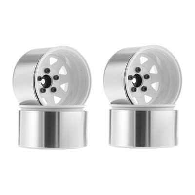 ZW0242 5 Lug Deep Dish Wagon 1.9 Steel Beadlock Whl,White