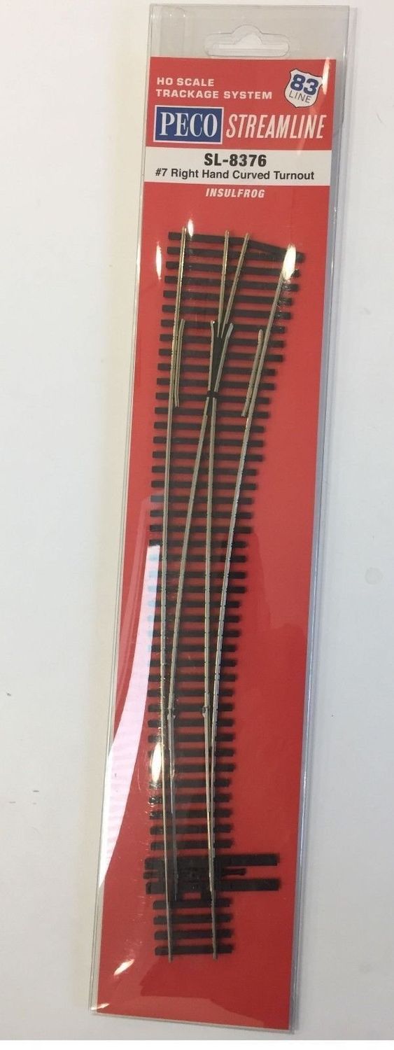HO Code 83 Insulfrog #7 Right-Hand Turnout