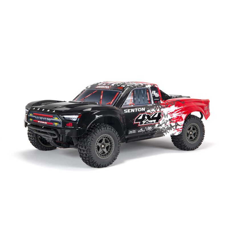 ARA4303V3T2  1/10 SENTON 4X4 V3 3S BLX Brushless Short Course Truck RTR, Red