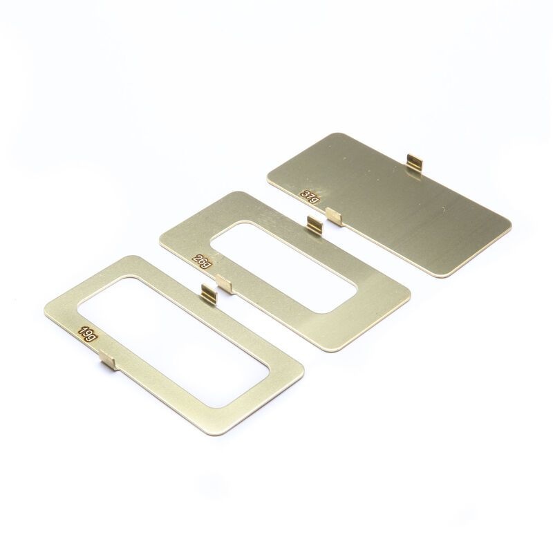 331045 Brass Battery Weight Set, 19g, 26g, 37g