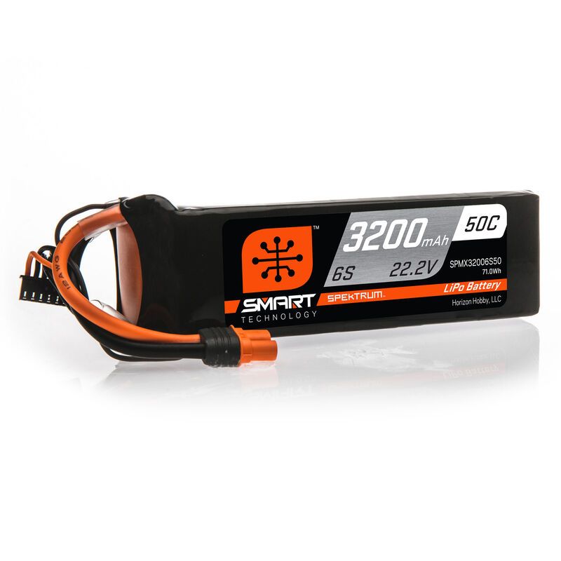 SPMX32006S50 3200mAh 6S 22.2V 50C Smart LiPo Battery; IC5