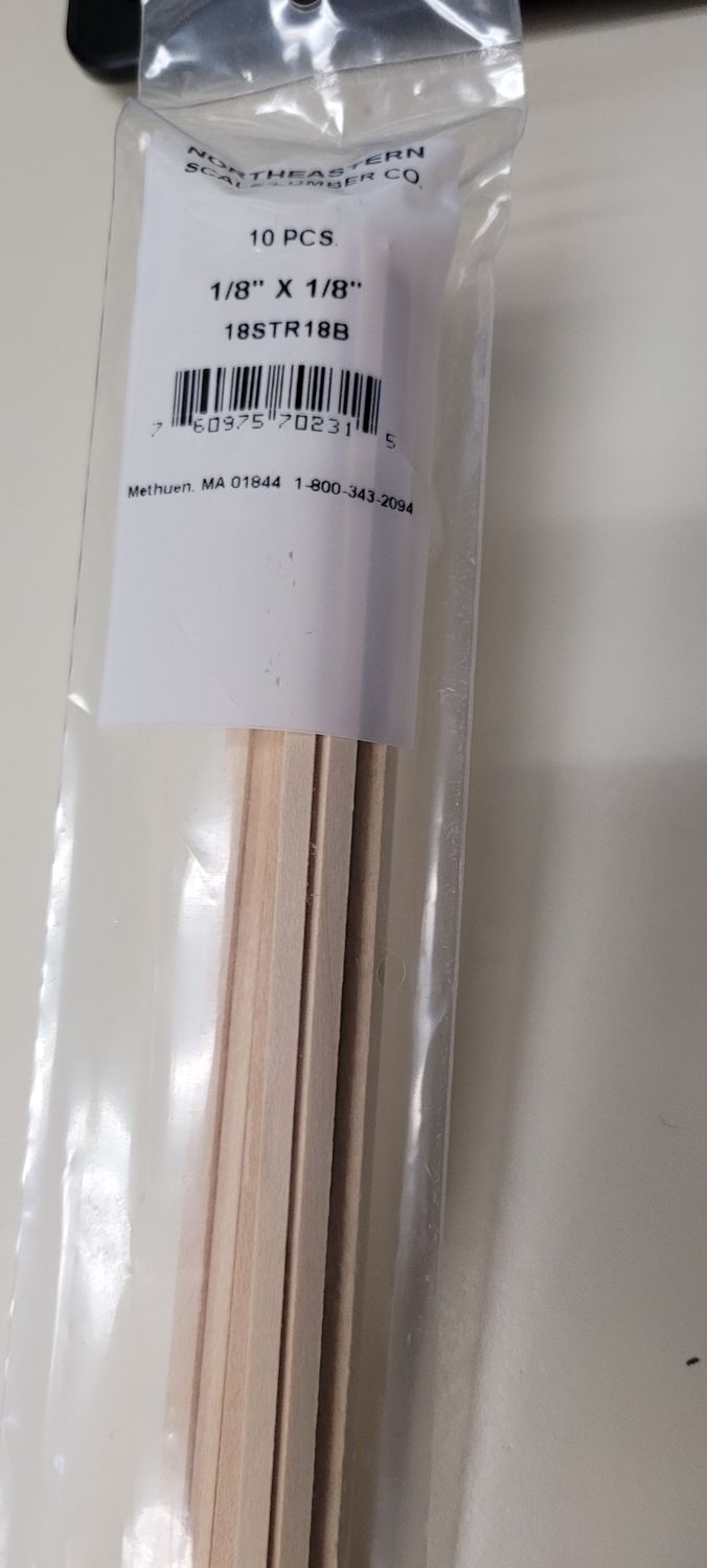 70231 Stripwood Polybag Multi-Pack -- 1/8 x 1/8 x 24