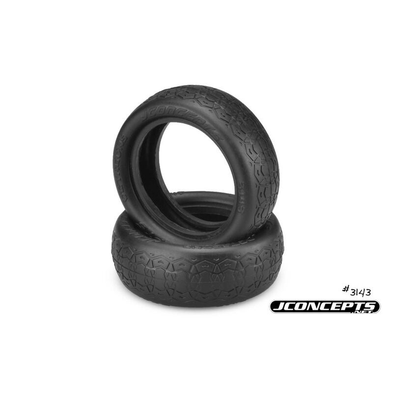 314302 Front Octagons Tire, Green Comp:2.2 Buggy Wheel(2)