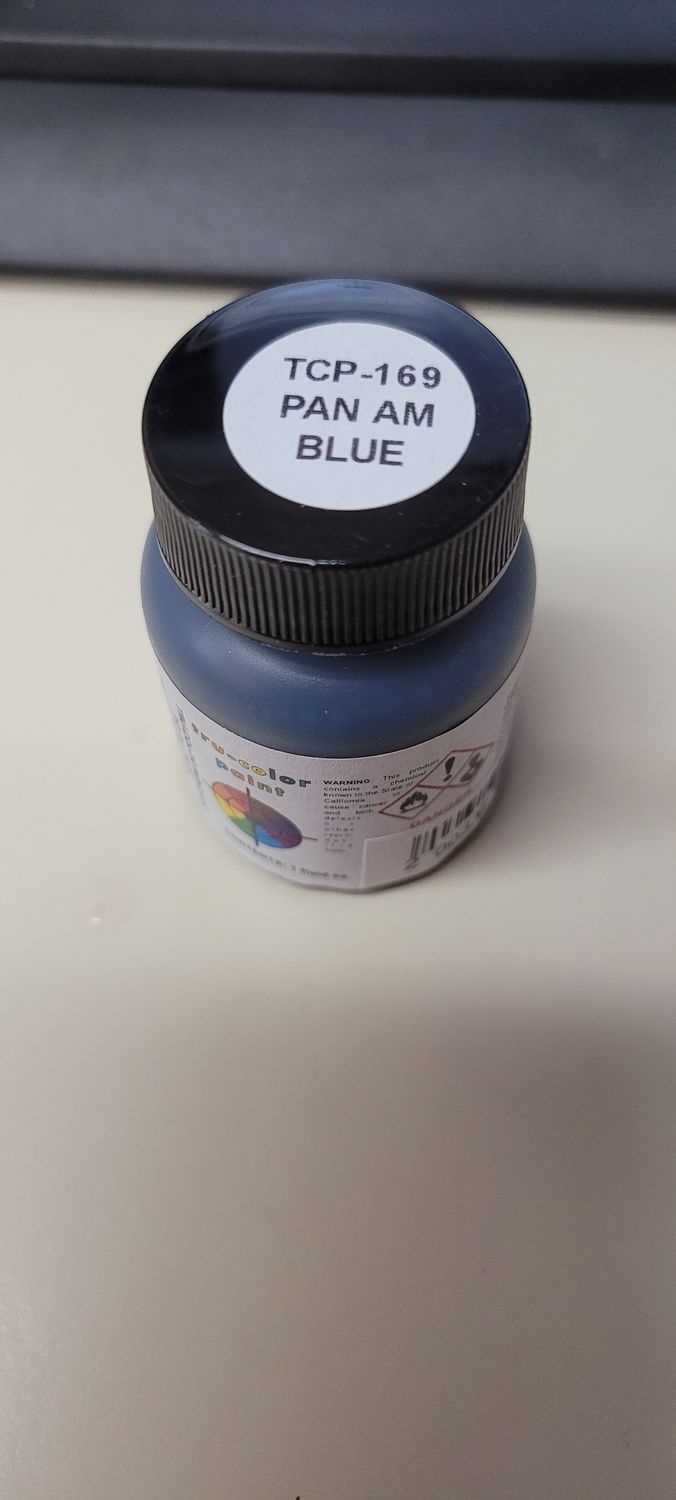 169 Railroad Color Acrylic Paint 1oz 29.6ml -- Pan Am Railways Blue