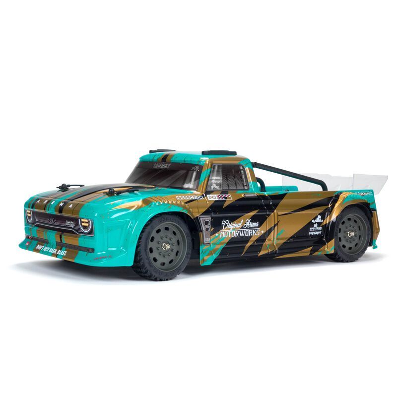 ARA4215V3T2  1/8 Infraction 4X4 Mega Street Bash Resto-Mod Truck RTR, Teal/Bronze