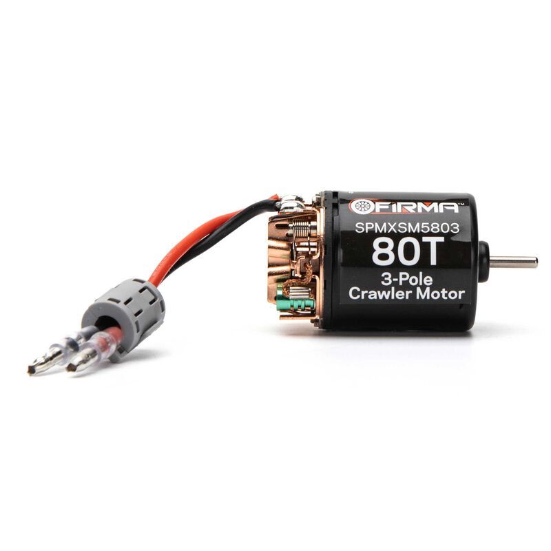 SPMXSM5803   Firma 80T Rebuildable 3-Pole Brushed Crawler Motor