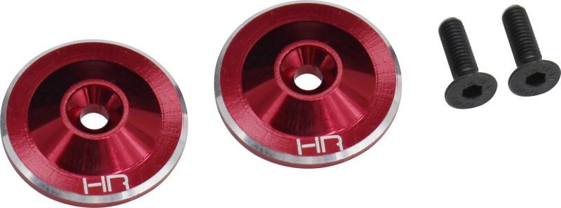 AON40U02  Red Large Wing Buttons Aluminum (2)