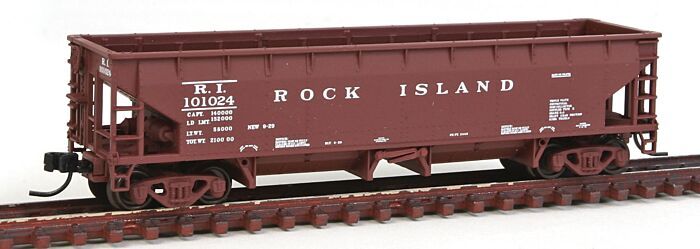 50001705  70-Ton Hart Ballast Car Rock Island # 101024  N