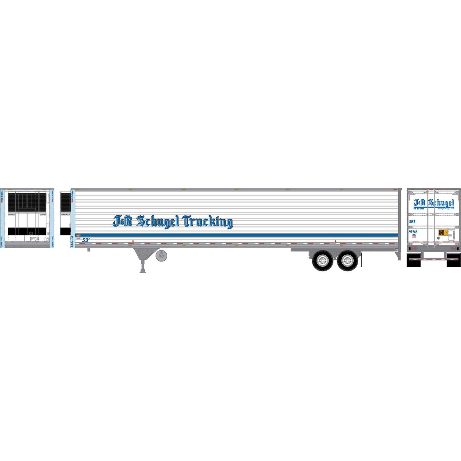 17984 53'Utility Reefer Trailer,J&amp;R Schugel #91246