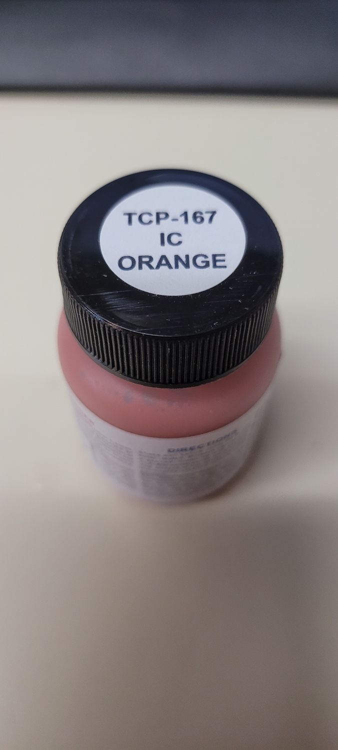 167 Railroad Color Acrylic Paint 1oz 29.6ml -- Illinois Central Orange