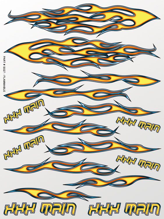 S027 External Decal Flammable