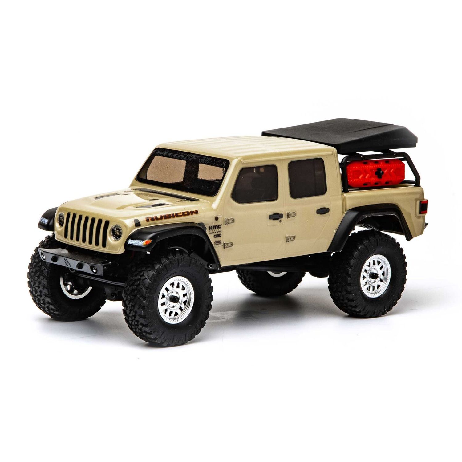 AXI00005T1 1/24 SCX24 Jeep JT Gladiator 4WD Rock Crawler Brushed RTR, Beige