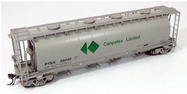 127032A - NSC 3800 Cylindrical Covered Hopper - Canpotex PETX #2 (gray, green)
