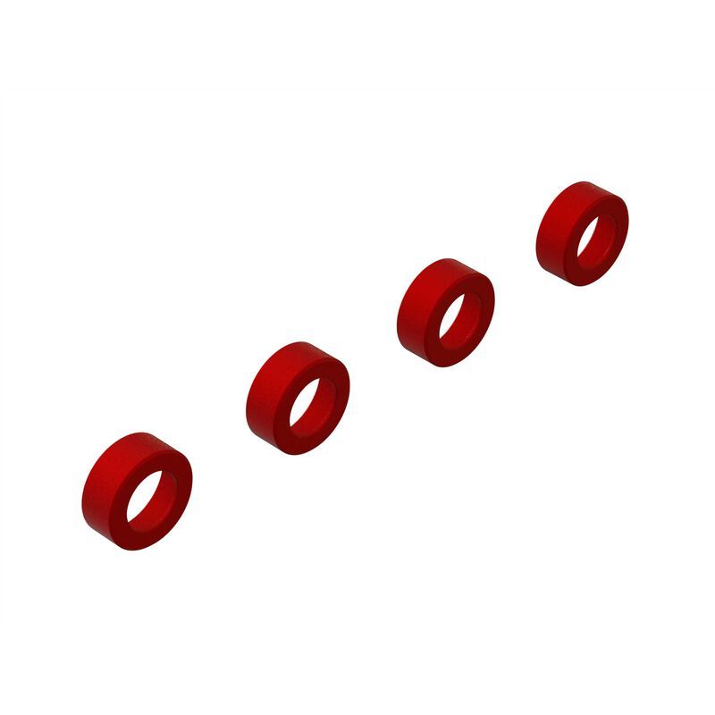 ARA330593  Aluminum Suspension Arm End Cap (Red) (4)