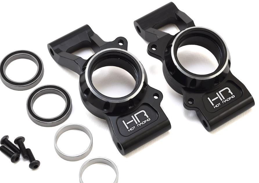 XMX2201   Hot Racing Traxxas X-Maxx Aluminum Rear Hub Carrier Set (Black)