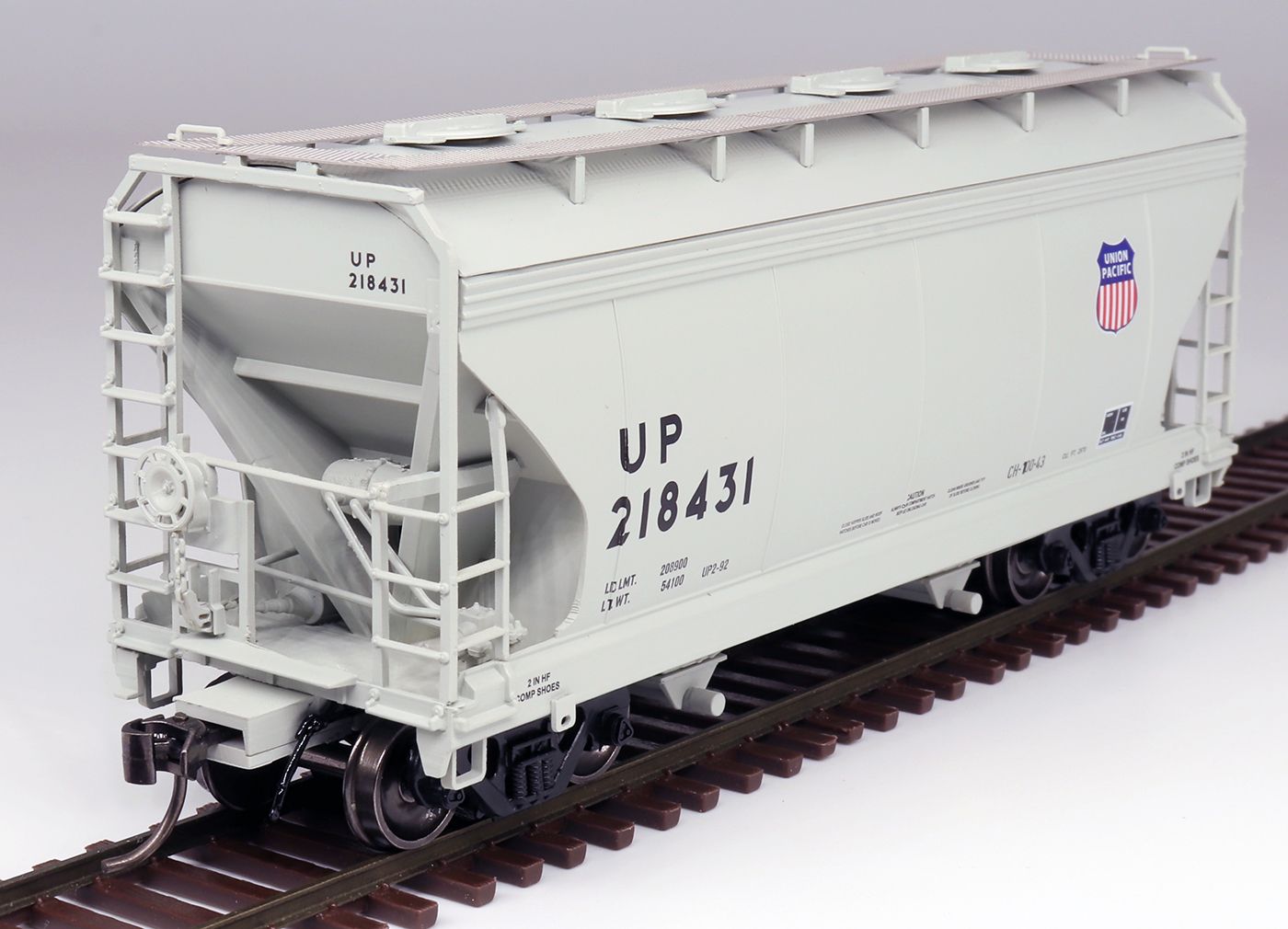 46539-09 ACF Center Flow 2-Bay Hopper Union Pacific - UP Shield # 218431 HO
