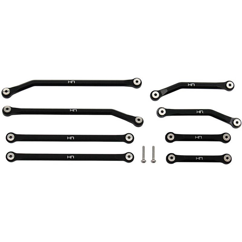 SXTF133HFA01  Aluminum High Clearance 4 Links Set for 5.25 (133.5mm) Wheelbase: SCX24 B-17 Betty, Deadbolt