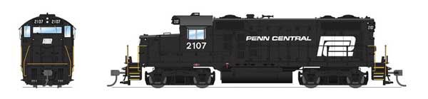 7458  EMD GP20, Black w/ White, Prgn4, PC 2107 HO