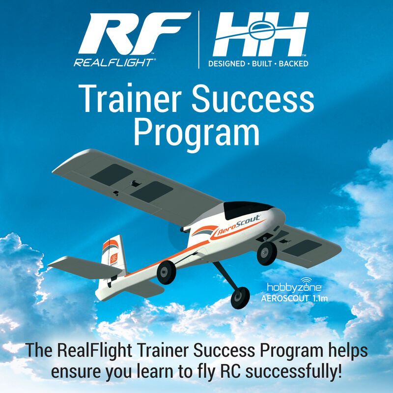 RFLTSPAS11C   RealFlight Trainer Success Program Card, AeroScout 1.1m
