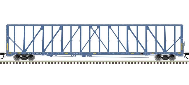 20006483 73' Center-Partition Flatcar First Union Rail NDYX # 735954 HO