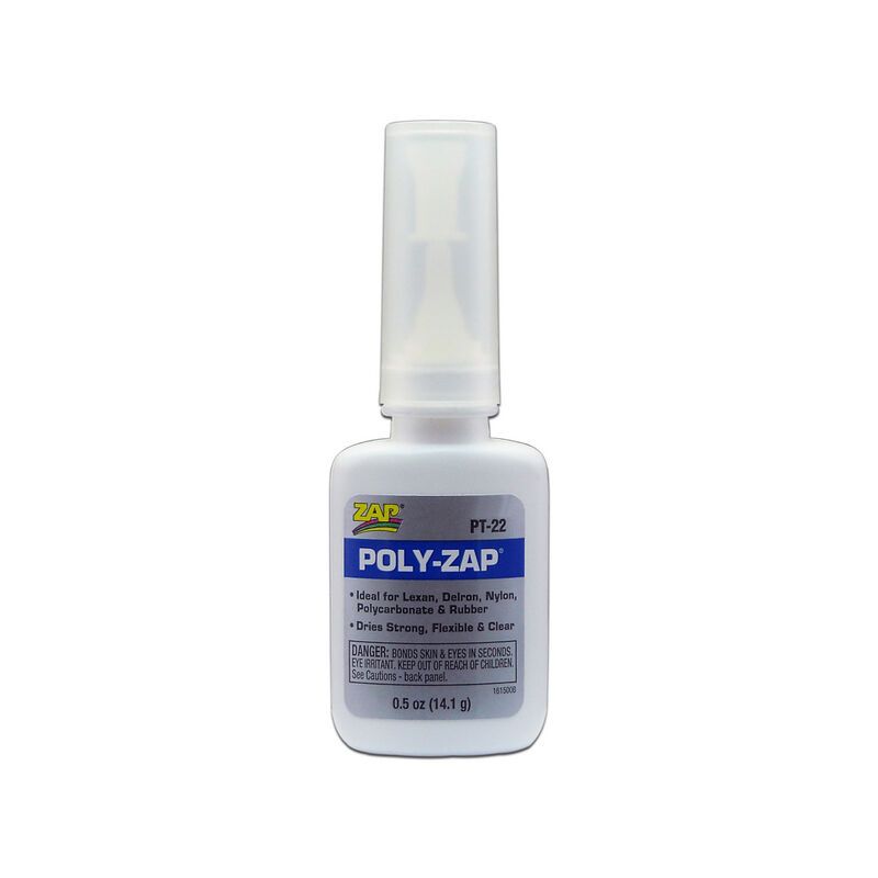PT-22   Poly-Zap Glue, 1/2 oz